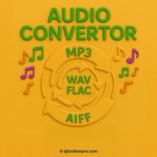 Audio Converter — DJ audio format converter in the DJ Toolbox Pro desktop app