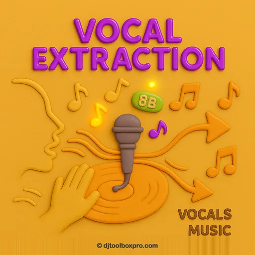 Vocal Extractor — acapella and instrumental extractor in the DJ Toolbox Pro desktop app